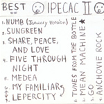 View printable CD cover for album: Best of IPECAC 2